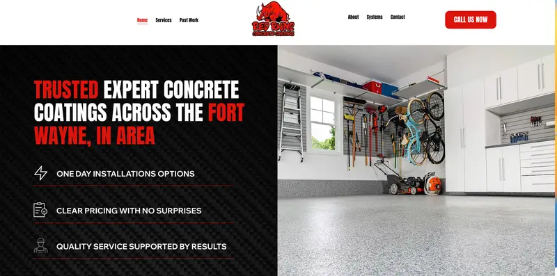 Red Rhino Concrete Coatings Website